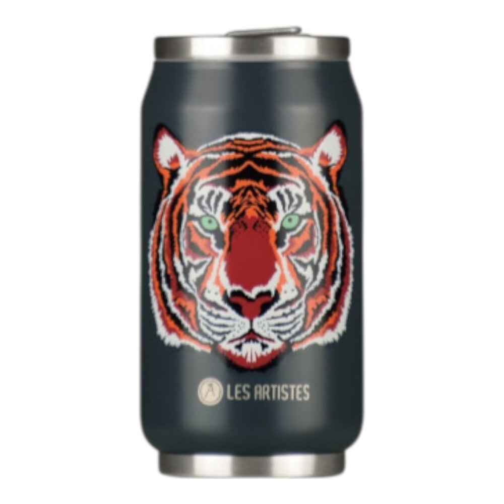 Thermosbeker / drinkfles blik 280ml Tiger