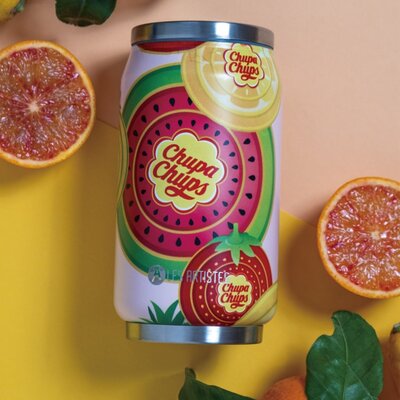 Thermosbeker / drinkfles blik 280ml Chupa Fruit