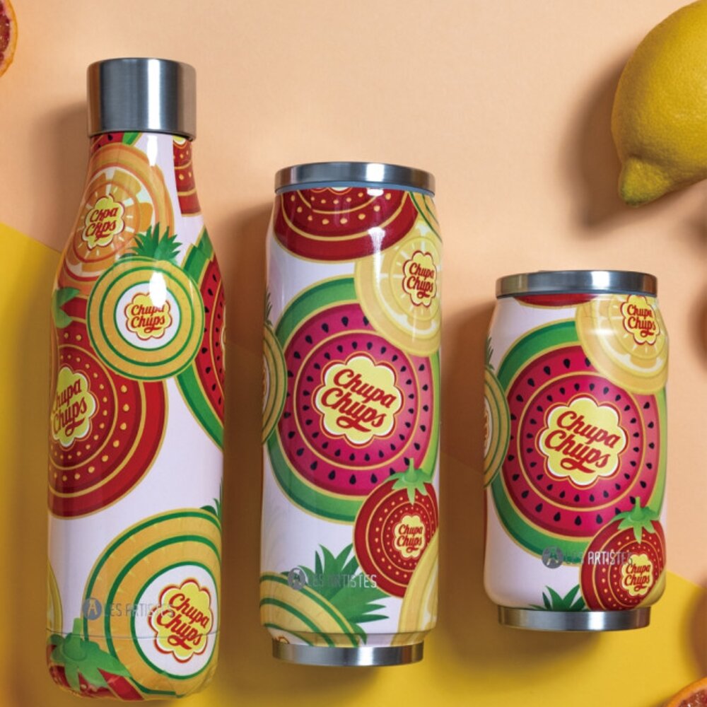 Thermosbeker / drinkfles blik 280ml Chupa Fruit