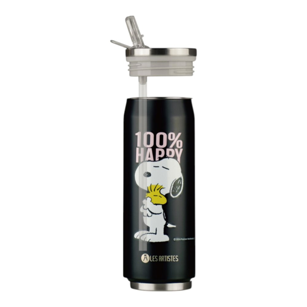 Thermosbeker / drinkfles blik 280ml Happy Snoopy