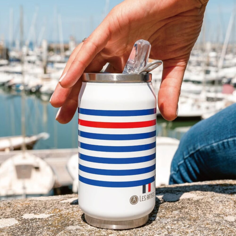 Thermosbeker / drinkfles blik 280ml Sailor