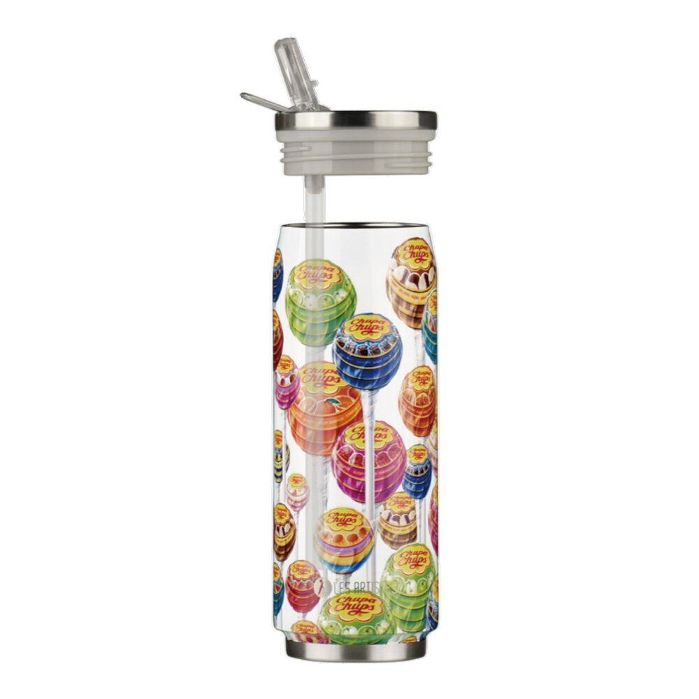 Thermosbeker / drinkfles blik 500ml Chupa Pops