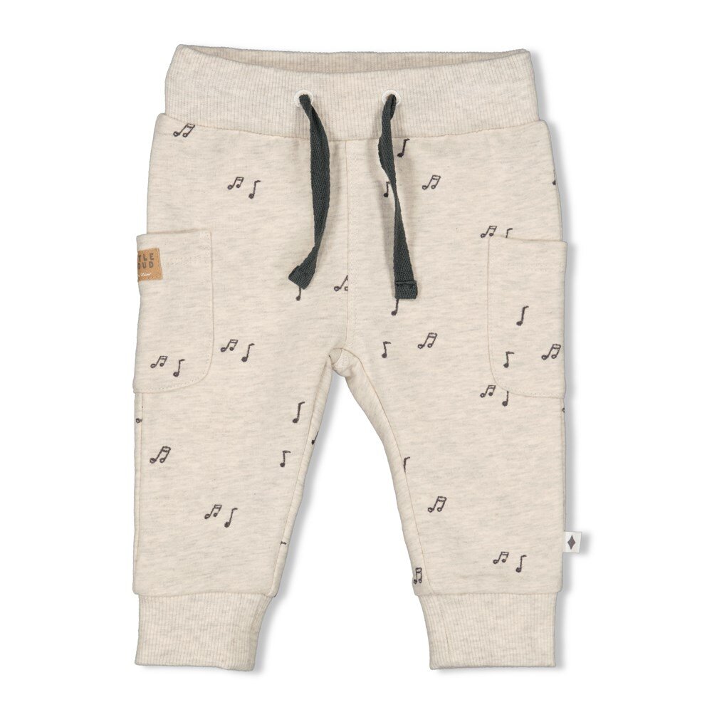Broek Rock the world Offwhite melange