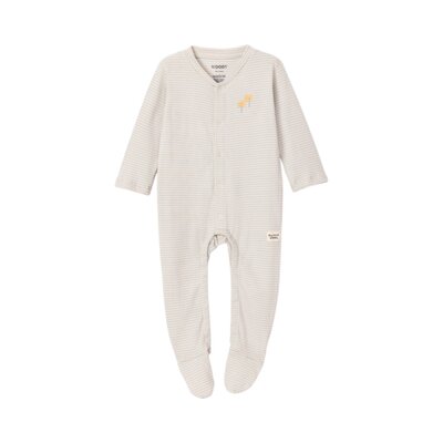 Pyjama / kruippakje Gestreept blauw palmboom