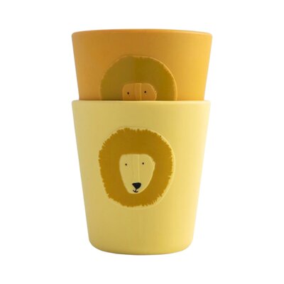 Bekers - Silicone - Set van 2 Mr. Lion