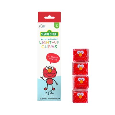 Lichtgevende kubussen Sesamstraat - 4 stuks Elmo
