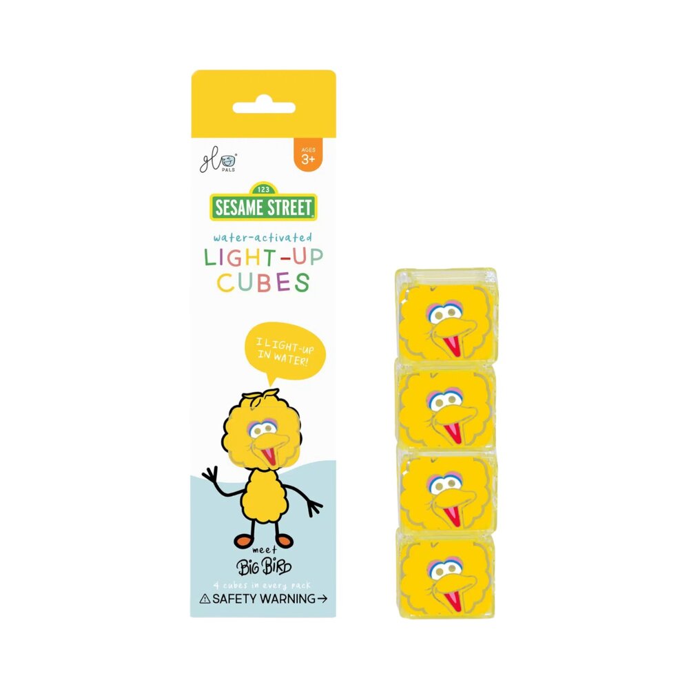 Lichtgevende kubussen Sesamstraat - 4 stuks Bigbird