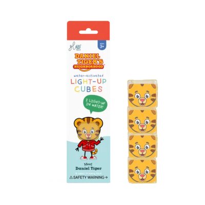 Lichtgevende kubussen Sesamstraat - 4 stuks Daniel Tiger