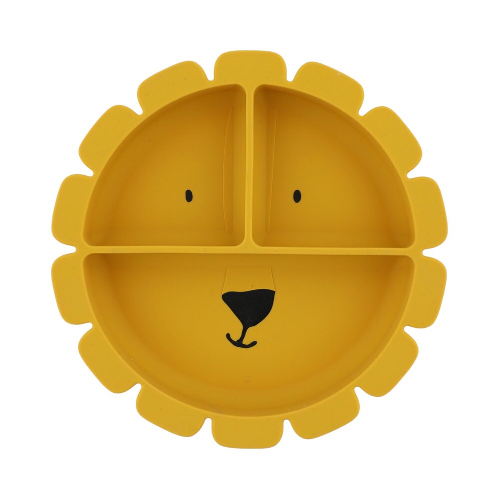 Bord met vakjes en zuignap - Silicone Mr. lion Bord met vakjes en zuignap - Silicone Mr. lion