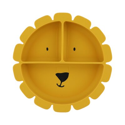 Bord met vakjes en zuignap - Silicone Mr. lion Bord met vakjes en zuignap - Silicone Mr. lion