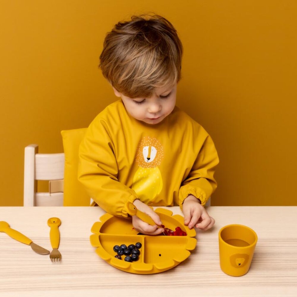 Bord met vakjes en zuignap - Silicone Mr. lion Bord met vakjes en zuignap - Silicone Mr. lion