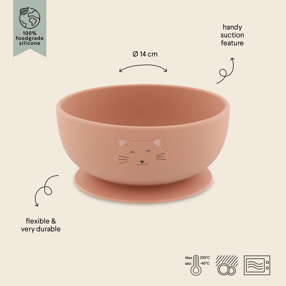 Kom met zuignap - Silicone Mrs. Cat