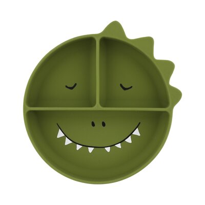 Bord met vakjes en zuignap - Silicone Mr. Dino