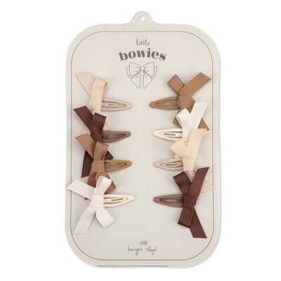 8-pack hair clips strik Caramel mix