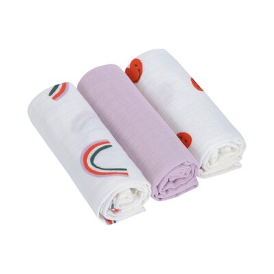 Hydrofiel doek - 60x60cm - Lavendel - Set van 3