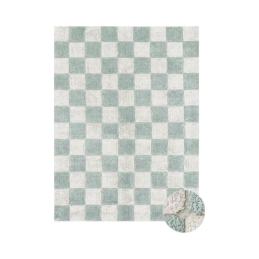 Wasbaar tapijt Kitchen Tiles - 200x300 cm Blue Sage 