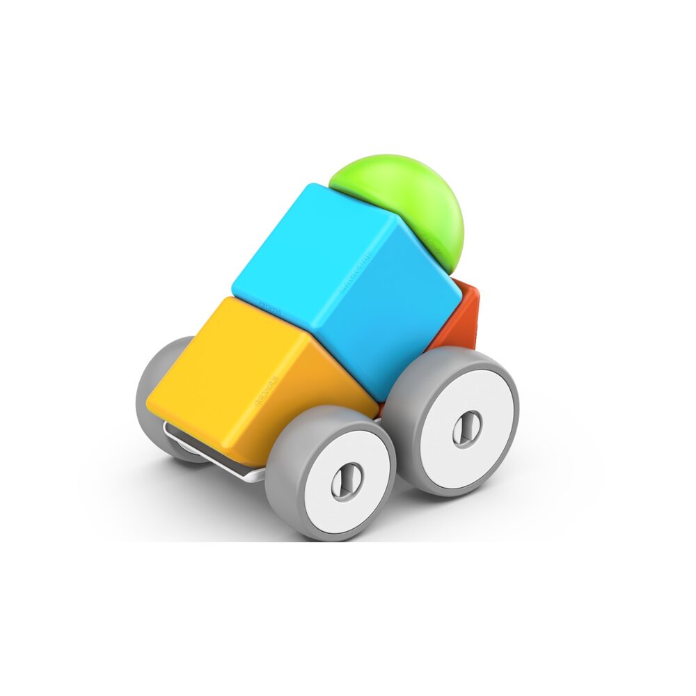 Magicube Cars Recycled 10-delig | Magnetisch speelgoed voertuigen