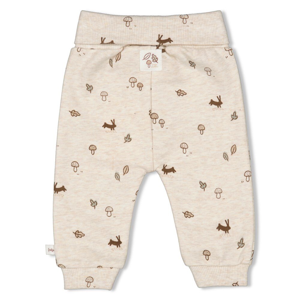 Broek little forest friends Offwhite melange