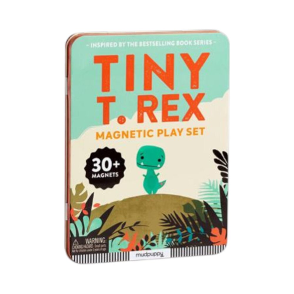 Magnetis Speelset kleine T-Rex, met 40 magneten, 2 decors en 2 figuren