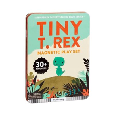 Magnetis Speelset kleine T-Rex, met 40 magneten, 2 decors en 2 figuren