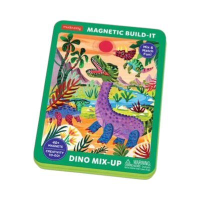 Magnetisch Dino Mix Up mix & match, met 3 vellen magneten