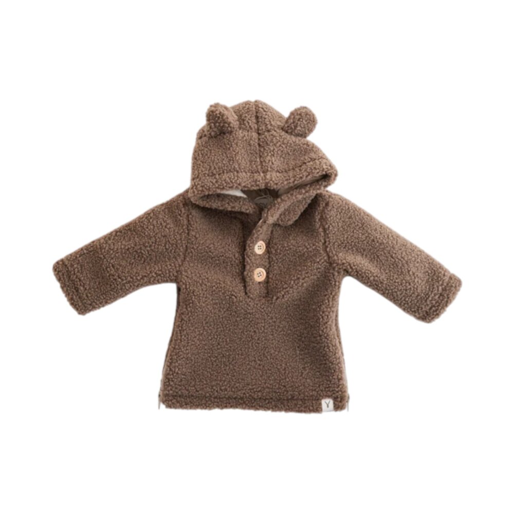 Novy gemakkelijk aantrekbaar jasje Teddy Dark brown