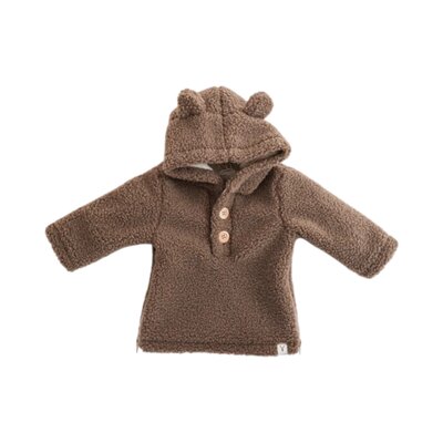 Novy gemakkelijk aantrekbaar jasje Teddy Dark brown
