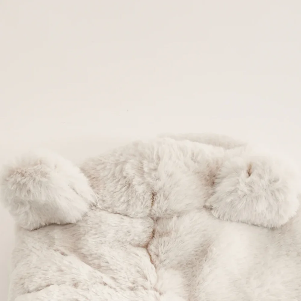 Novy gemakkelijk aantrekbaar jasje Fluffy Off white