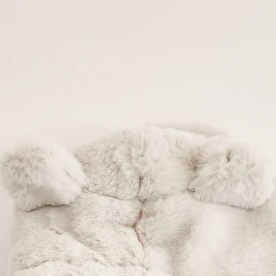 Novy gemakkelijk aantrekbaar jasje Fluffy Off white