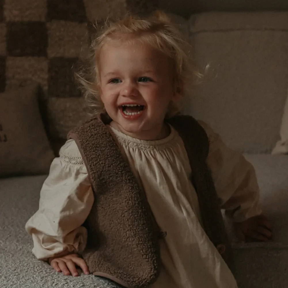 Bobby Gilet Teddy Dark brown