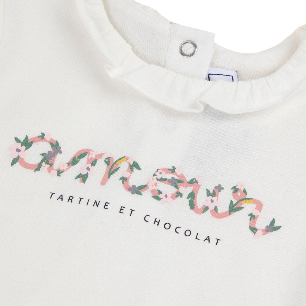 T-shirt ecru amour Ecru