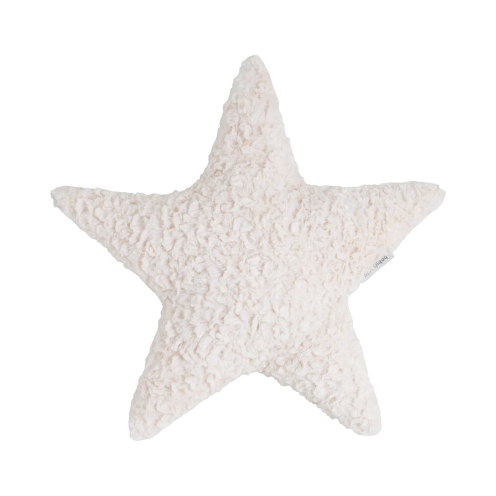 Kussen ster Snow 45x40 cm wolwit