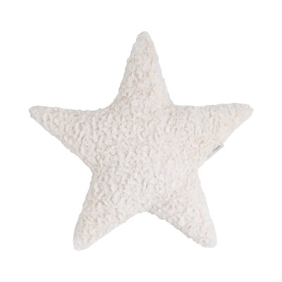 Kussen ster Snow 45x40 cm wolwit