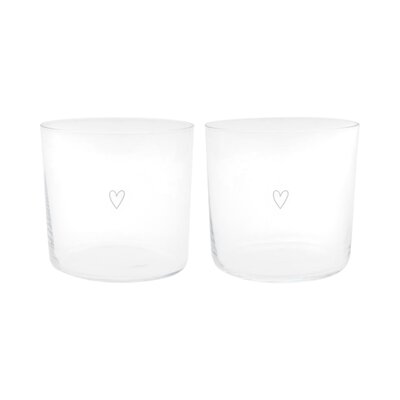 Glas - Hartje - Set van 2