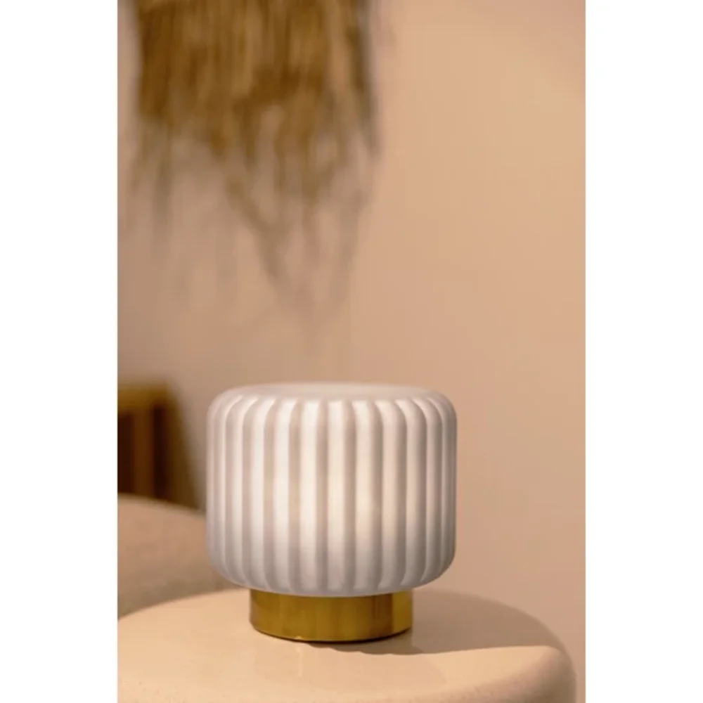 Dentelles tafellamp Wide Goud/blueberry