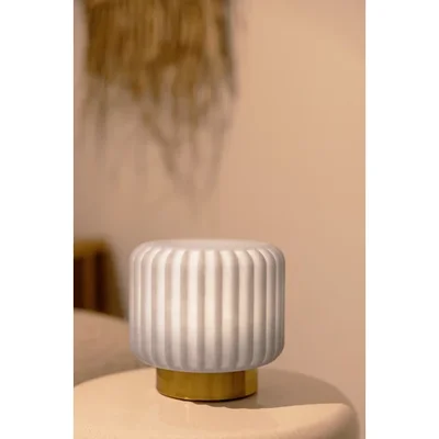 Dentelles tafellamp Wide Goud/blueberry
