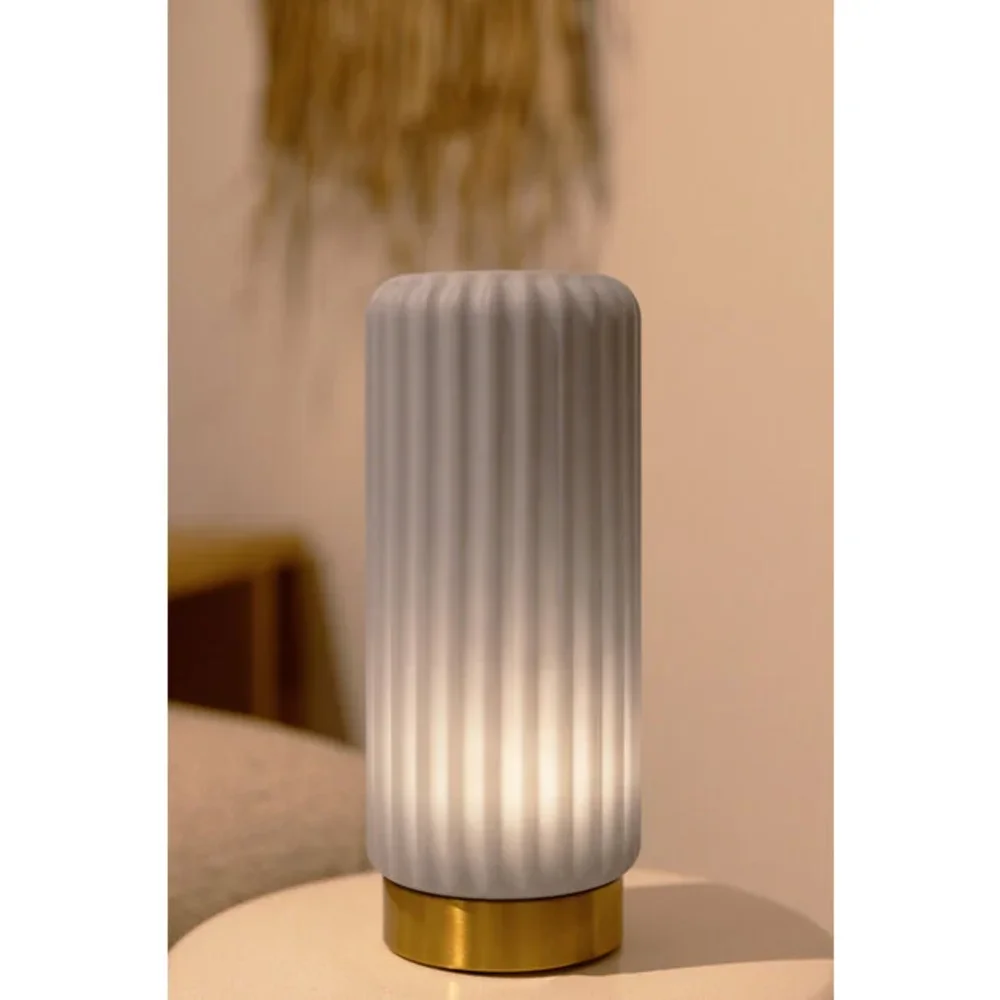 Dentelles tafellamp Tall Goud/blueberry