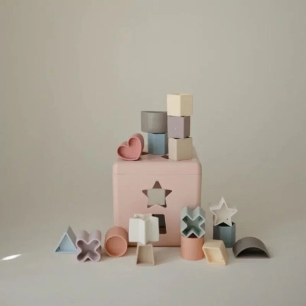 Vormen sorteerbox Pastel