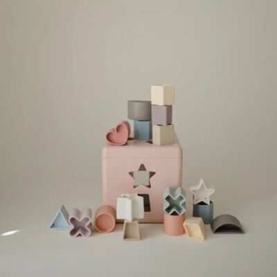 Vormen sorteerbox Pastel