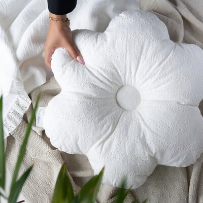Kussen bloem Calm Wit