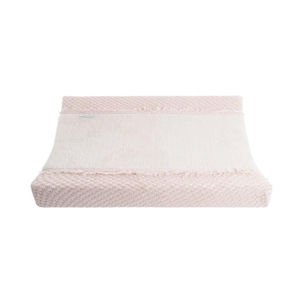 Aankleedkussenhoes Happiness - 45x70 roze/ecru Aankleedkussenhoes Happiness - 45x70 roze/ecru