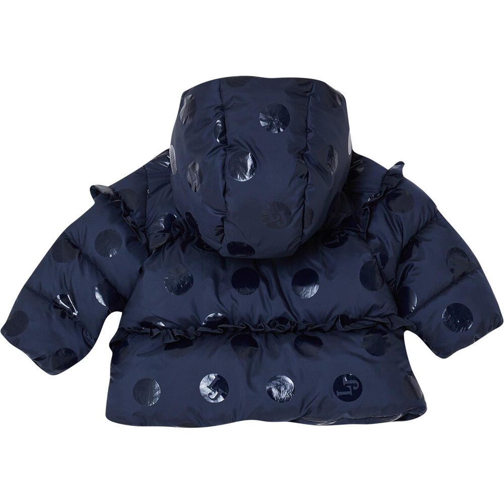 Jas donkerblauw met blinkende bollen Night Blue