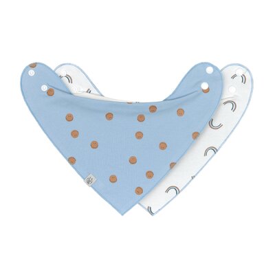 Waterproof bandana - SMILE - Set van 2 Sky Blue