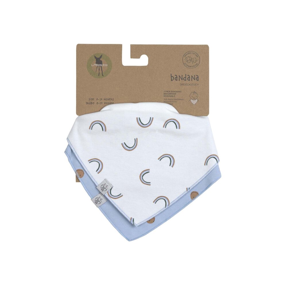 Waterproof bandana - SMILE - Set van 2 Sky Blue