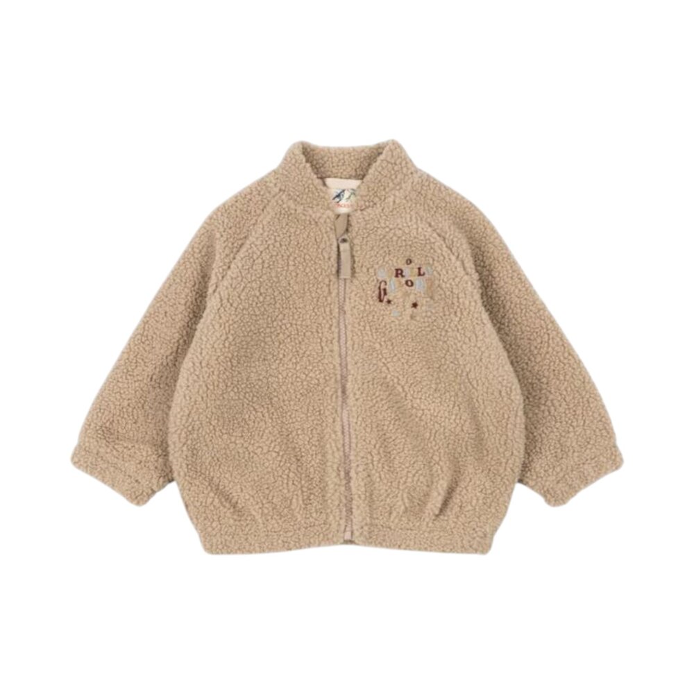 Jazz teddy bomber jacket GRS Oxford tan