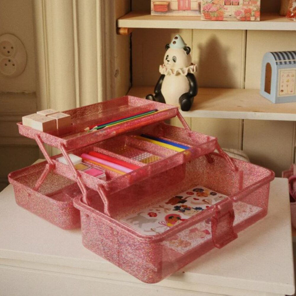 Creative art caddy Glitter rose