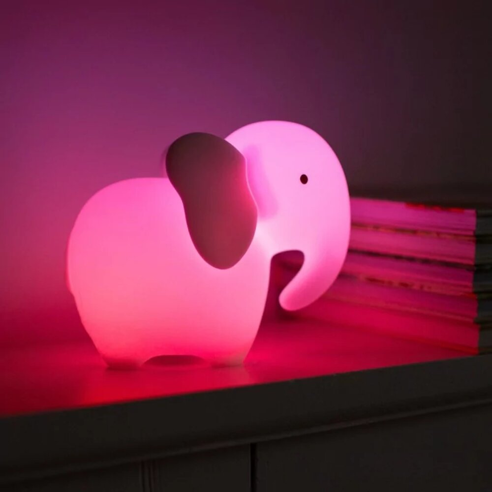 Led lamp - Elephant white with RC