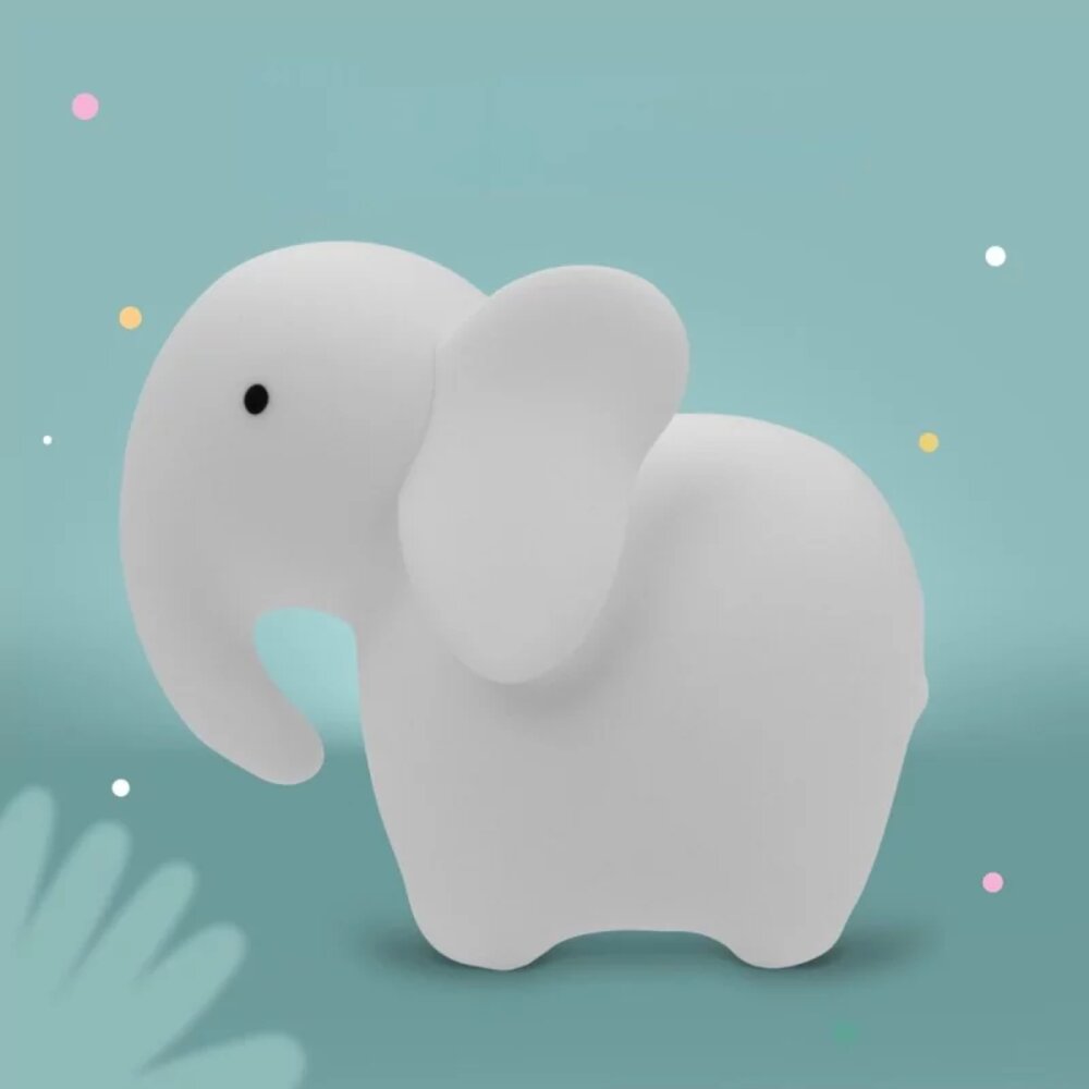 Led lamp - Elephant white with RC