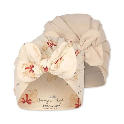 Basic 2 pack bambi bunnet gots Marzipan/sand