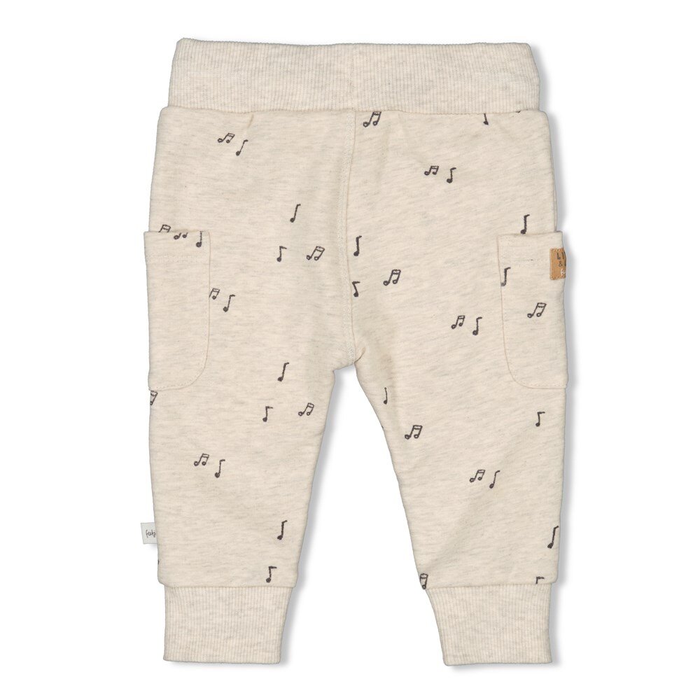Broek Rock the world Offwhite melange